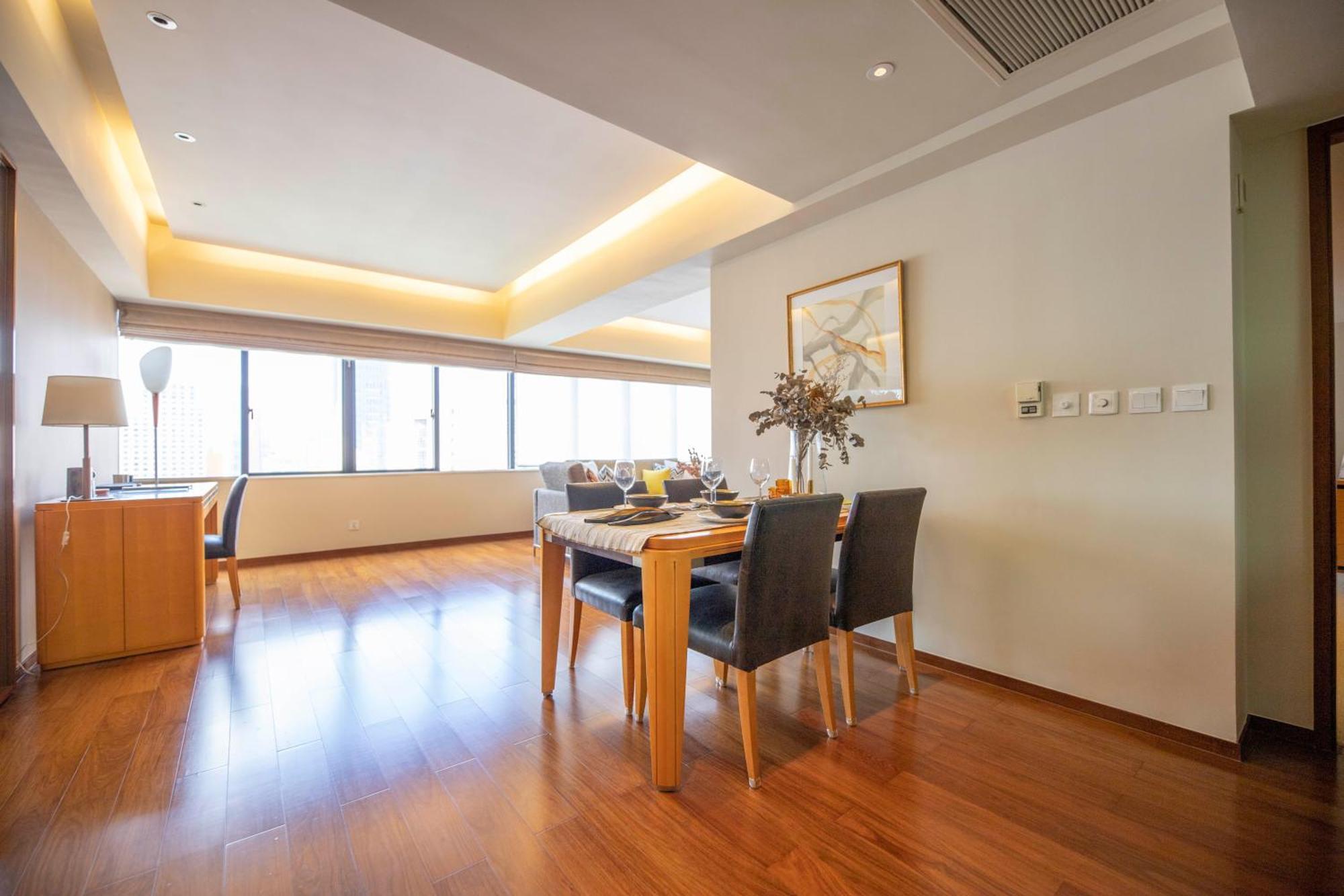 Shanghai Centre Serviced Apartment Exterior foto